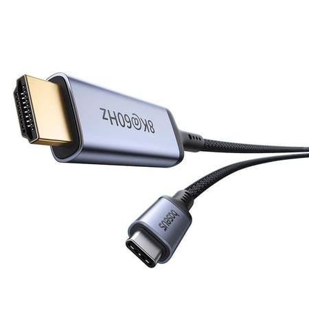 بيسوس - وصلة تايب سي الى اتش دي HDMI عالية الدقة 8K من بيسوس بطول 1.5