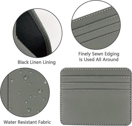 محفظة جلد الأصلي نحيفة