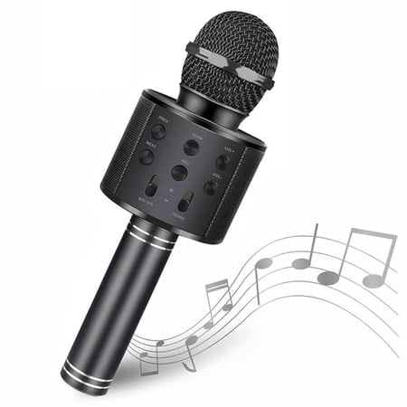 ميكروفون كاريوكي لاسلكي بلوتوث مدمج مع سماعة مكبرة م/ WS-858