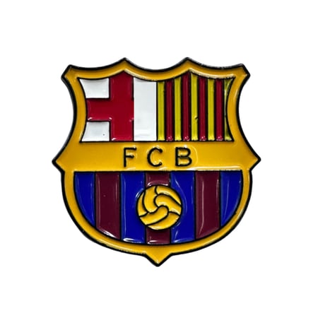 نادي برشلونة ملصق معدن 3M
