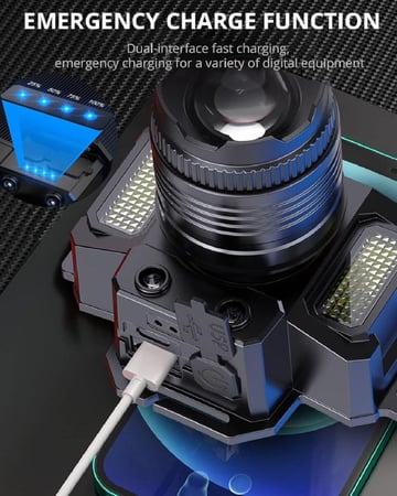 كشاف رأس USB LED م/ F-T51