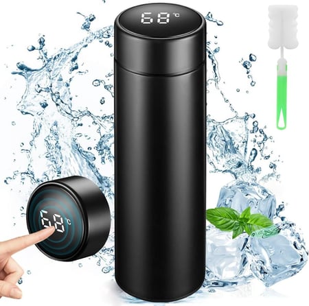 مطارة ستيل بشاشة رقمية LED تحفض الحار والبارد