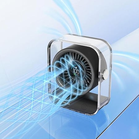 مروحة مكتبية بشاشة رقمية من DENX م/ DX2626