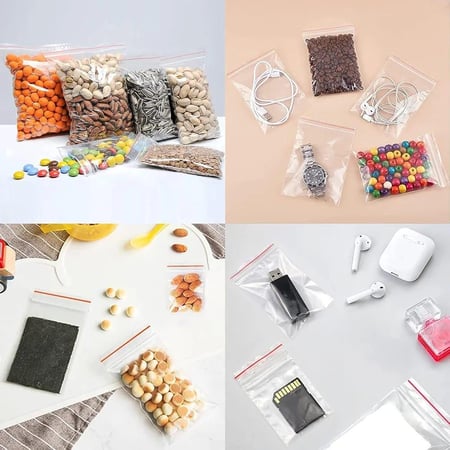 كيس 6x8cm بسحاب إغلاق محكم 50 قطعة م/BN7551