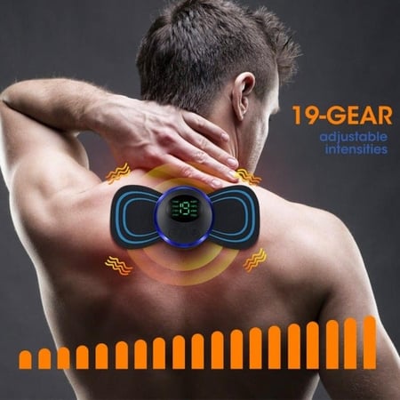 جهاز تدليك كهربائي متعدد الوظائف بشاشة LCD ثمانية أوضاع و 19 مستوى شدة