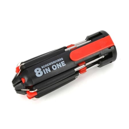 مجموعة مفكات  8in1 مدمجة مع كشاف بطاريات