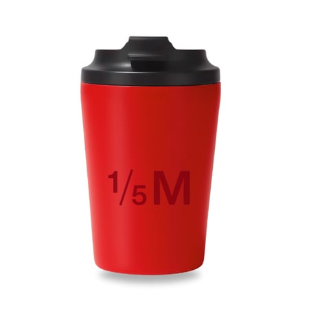 2 مق الهبة لون عنابي اصلي كوب حراري مصنوع من ستاينلس ستيل Stainless Steel