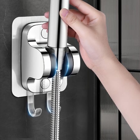 حامل رأس دش استحمام والمنظفات والمماسح – ستانلس ستيل مع خطافين م / WA-5693