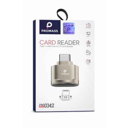 PROMASS – محول قارئ بطاقة ذاكرة Type-C م/PM0342