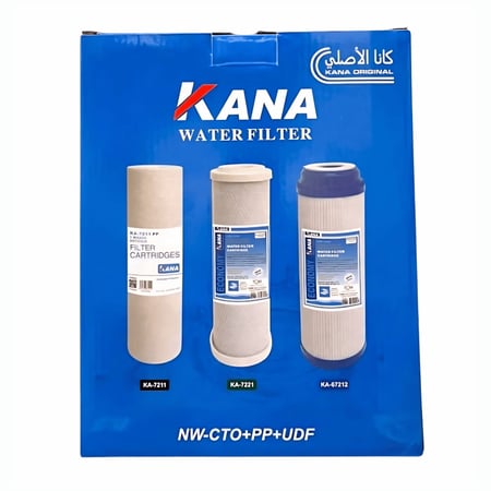 كرتون طقم فلاتر مياه KANA الأصلية ثلاث مراحل