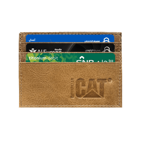 محفظة بطائق جلد اصلي