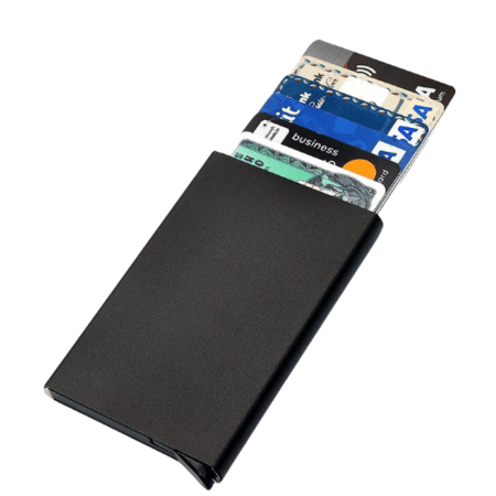 محفظة بطاقات معدنية بالوان متعددة