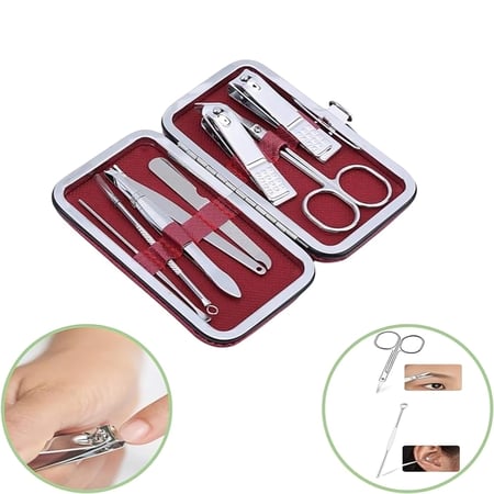 2 مجموعة للعناية بالأظافر مكونة من 8 قطع