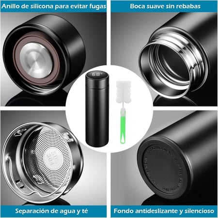 مطارة ستيل بشاشة رقمية LED تحفض الحار والبارد