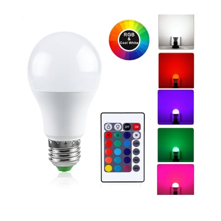 لمبة LED متعددة الألوان مع ريموت تحكم م/025914