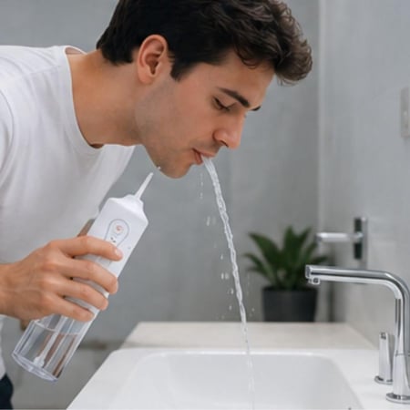 جهاز خيط مائي لتنظيف الأسنان قابل للشحن