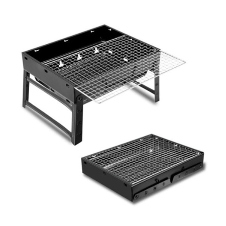 شواية شواء محمولة من الفولاذ المقاوم للصدأ عالية الجودة مقاس 35*27سم