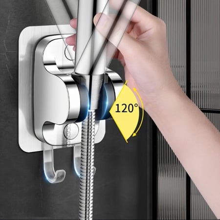 حامل رأس دش استحمام والمنظفات والمماسح – ستانلس ستيل مع خطافين م / WA-5693