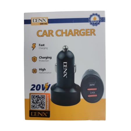 شاحن سيارة 20 واط من DENX م/ DX142