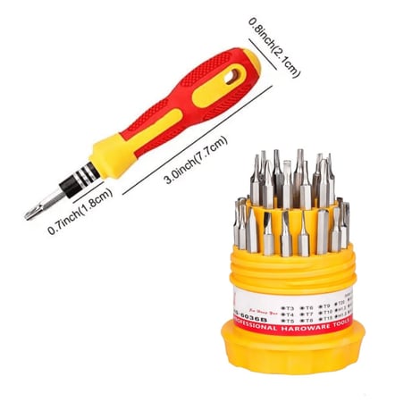 مجموعة مفكات 30 قطعة منفصلة