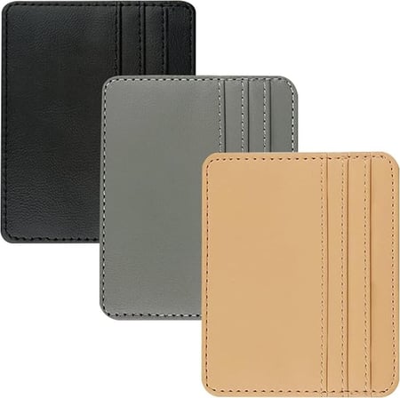 محفظة جلد الأصلي نحيفة