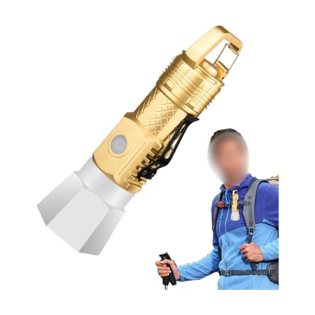 2 كشاف يدوي LED متعدد الوظائف قابل للشحن تايب سي