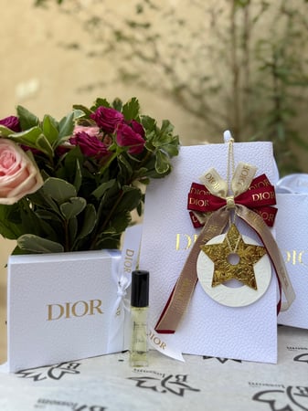 تعليقة وفواحة حجر من ديور مع البوكس والكيس