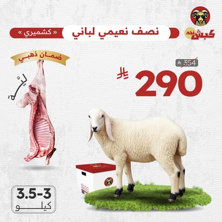 نصف نعيمي كشميري لباني  (ليّة)