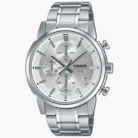 ساعة كاسيو فضي  | MTP-E510D-7AV