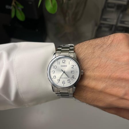 ساعة كاسيو فضي | MTP-V002D-7BUDF