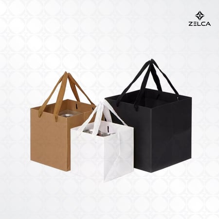 اكياس ورقية مربعة بحبل