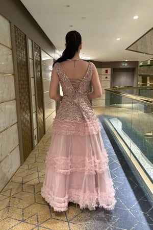 فستان  لحمي سهرة