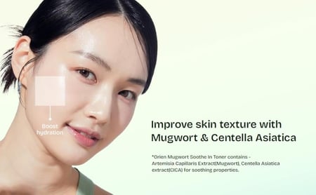 ORIEN MUGWORT SOOTHE IN TONER 160ML وداعاً للاحمرار.. امنحي بشرتك الهدوء الذي تحتاجه مع تونر أورين موغورت.