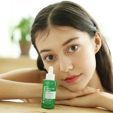 NINELESS - A-Control 10 Azelaic Acid Serum وداعاً للحبوب الملتهبة والآثار الحمراء مع قوة حمض الأزيلايك من ناينلس.