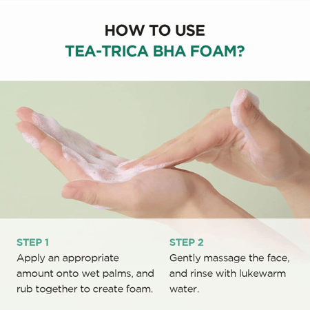 Skin1004 MADAGASCAR CENTELLA TEA-TRICA BHA FOAM 125ML غسول التي تري للبشرة الدهنيه