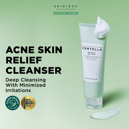 Skin1004 MADAGASCAR CENTELLA TEA-TRICA BHA FOAM 125ML غسول التي تري للبشرة الدهنيه