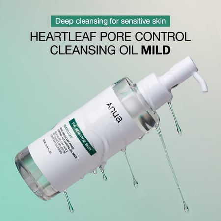 Anua - Heartleaf Pore Control Cleansing Oil Mild غسول زيتي من انوا للبشرة الحساسة