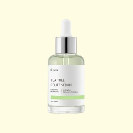 iUNIK - Tea Tree Relief Serum 50ml سيروم مناسب للبشرة المعرضه لحب الشباب من ايونك بمستخلص التي تري