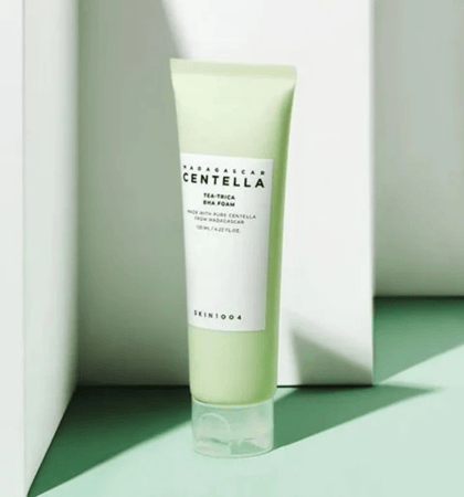 Skin1004 MADAGASCAR CENTELLA TEA-TRICA BHA FOAM 125ML غسول التي تري للبشرة الدهنيه