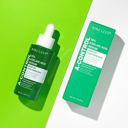 NINELESS - A-Control 10 Azelaic Acid Serum وداعاً للحبوب الملتهبة والآثار الحمراء مع قوة حمض الأزيلايك من ناينلس.