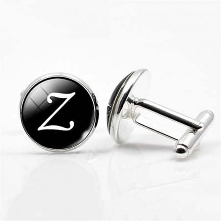 طقم كبك حروف رجالي أكمام بميناء اسود