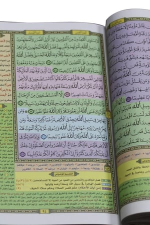 مصحف التقسيم الموضوعي للحافظ المتقن مع اسباب النزول وشرح المفردات صغير