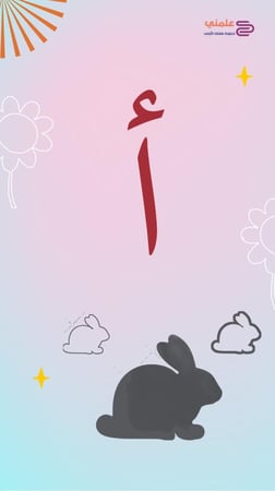 بطاقات حروف باللغة العربية بتصميم مميز وجاذب للطفل مقاس 14.67 سم × 8.25 سم    (جاهزة للطباعة على ورق A4 )