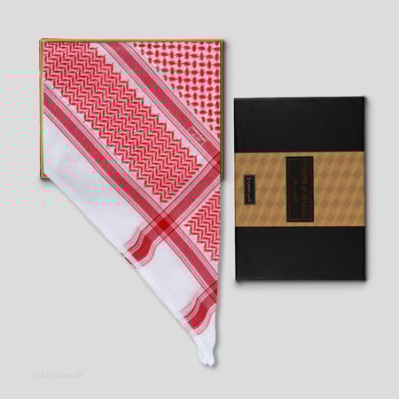 شماغ بروجية شلش أحمر زنبقي 2