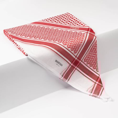 شماغ بروجية احمر كلاسيك MARFAIH
