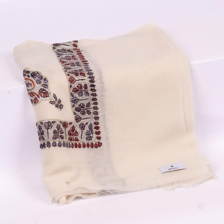 شال سوبر ترمة ملكي يدوي كشميري مطرز M303