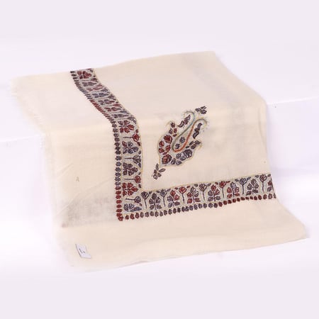 شال سوبر ترمة ملكي يدوي كشميري مطرز M303