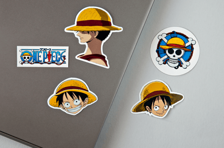 5 ملصقات One Piece