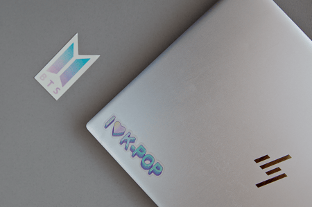 ملصقات bts شفافة