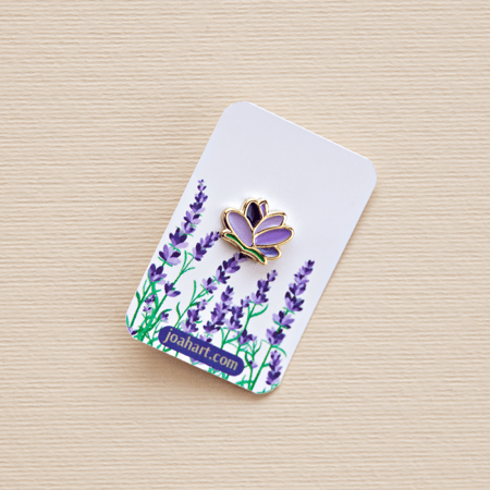 دبوس ساعة رياضية زهرة الخزامى